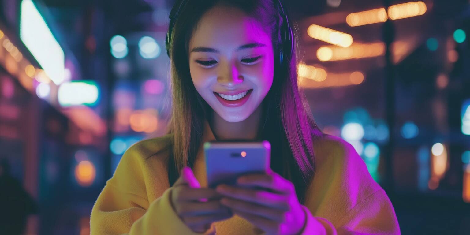 A Young Woman Enjoying the Nisantan App