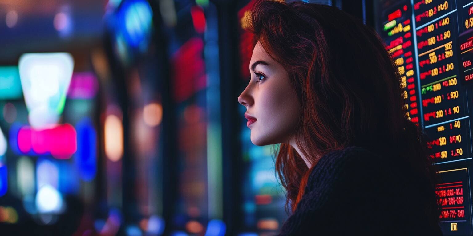 A Young Woman Using Betting Strategies at Nisantan